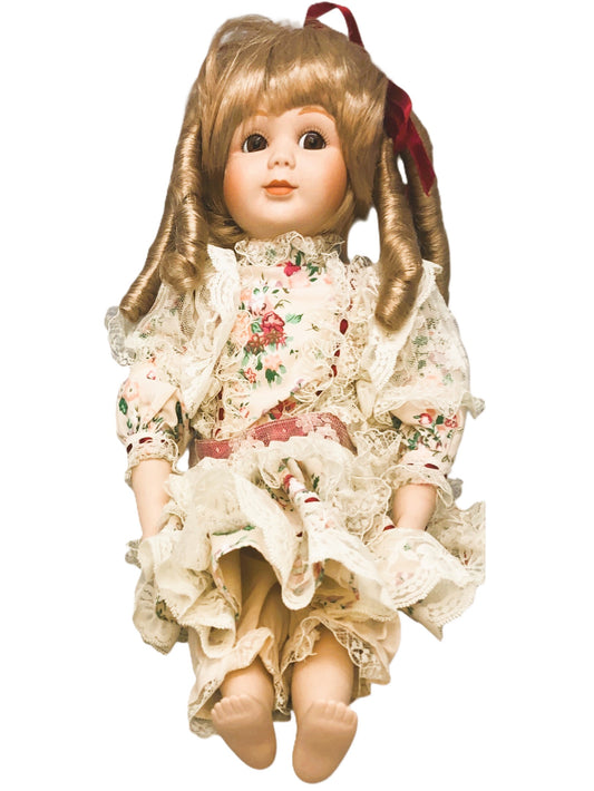 43419-Marian Yu Designs Yellow Flower Dressed Doll x-59