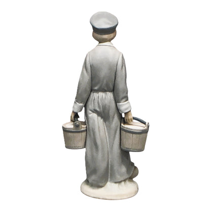43430 - Lladro-Retired-Dutch Boy Carrying Pails of Milk - |X-82|