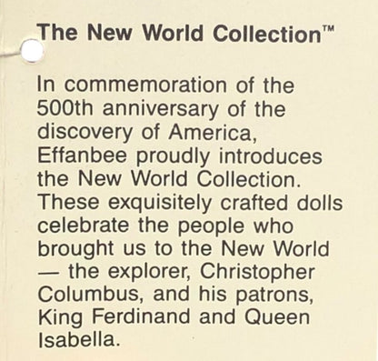 43449 - Effanbee New World Collection King Ferdinand Doll |X-84|