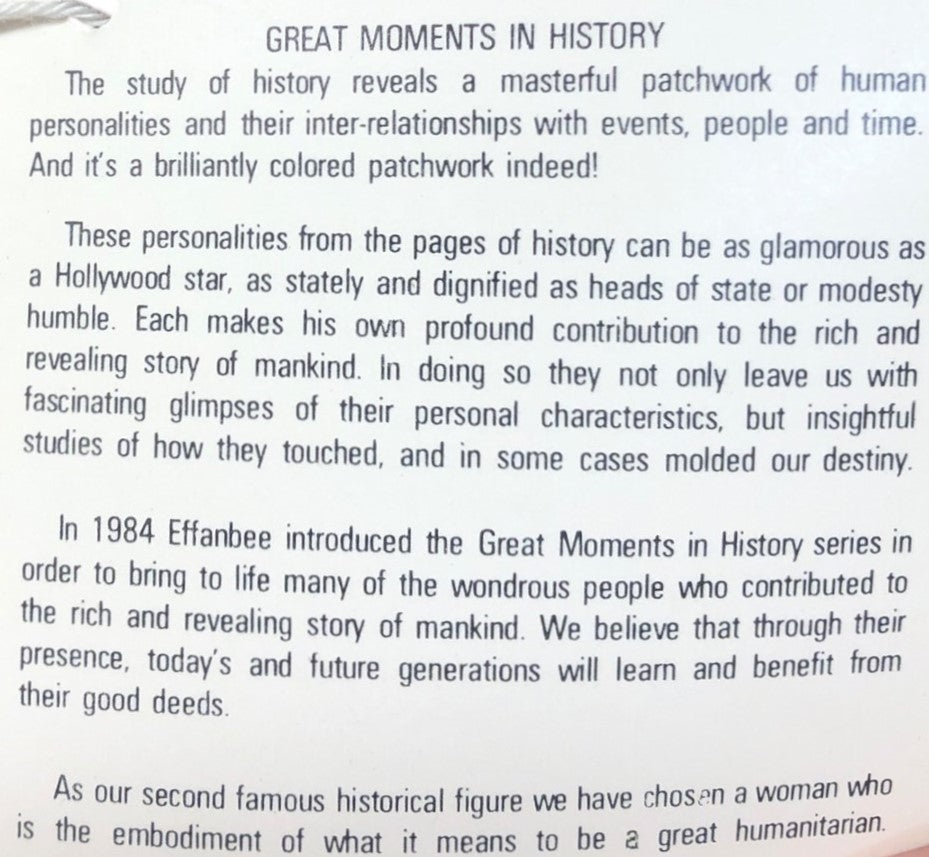 43457- Effanbee President's Collection Eleanor Roosevelt |X-78|