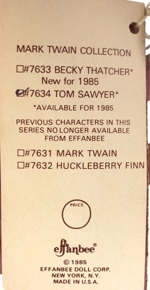 43466 - Tom Sawyer Effanbee Literature Doll |Scrolls|