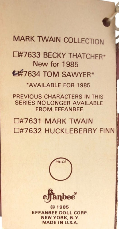 43466 - Tom Sawyer Effanbee Literature Doll |Scrolls|