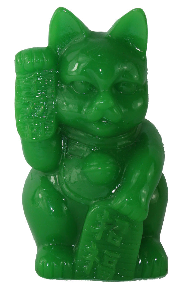 4369 - 3" Jade Green Maneki Cat - Right Paw - |Z-38|
