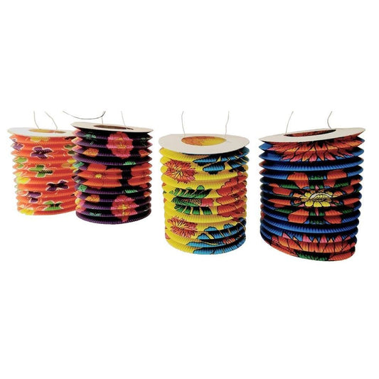 437 - 6" Assorted Party Lantern Paper SET OF 4 - |2-8|