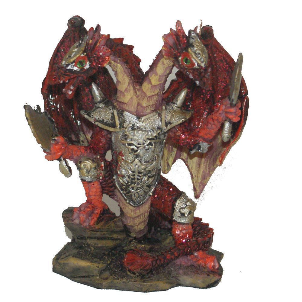 438 - 4" Red Dragon - 2 Heads - |Z-40|