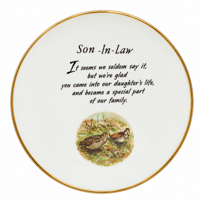 11100 - 8" Son In Law Plate With Game Birds |TBD|