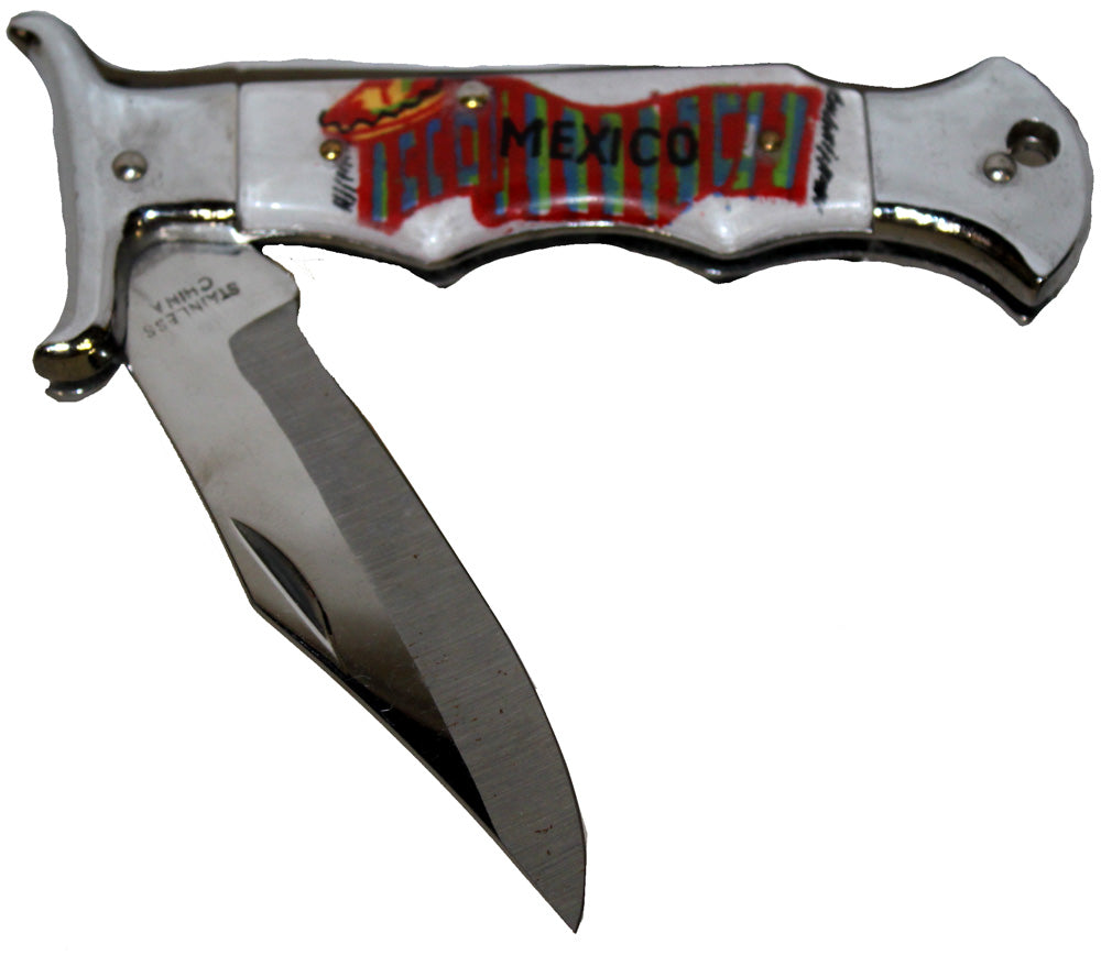 4408 - Set of Two 4.5" Closed Stainless Blade Mexico Knife |102||Store|