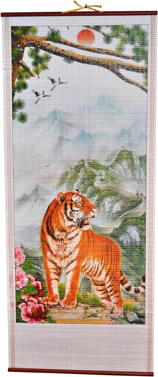 4426 - 12x30" Rattan Scroll Tiger Bird |W-41| | STORE |