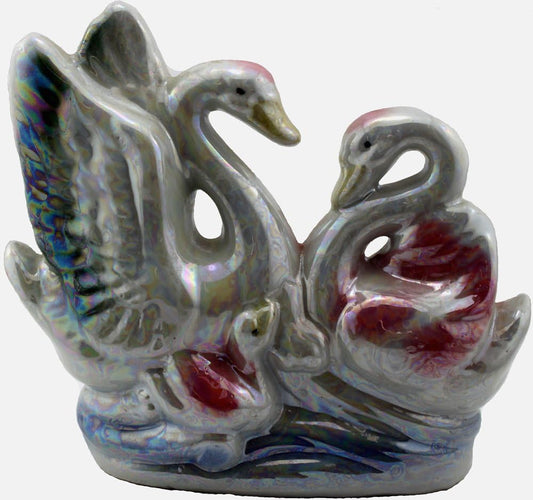 4471 - 6" 2 Pearl Swans - |Z-49|