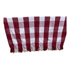 4484 - Red and White Check Throw