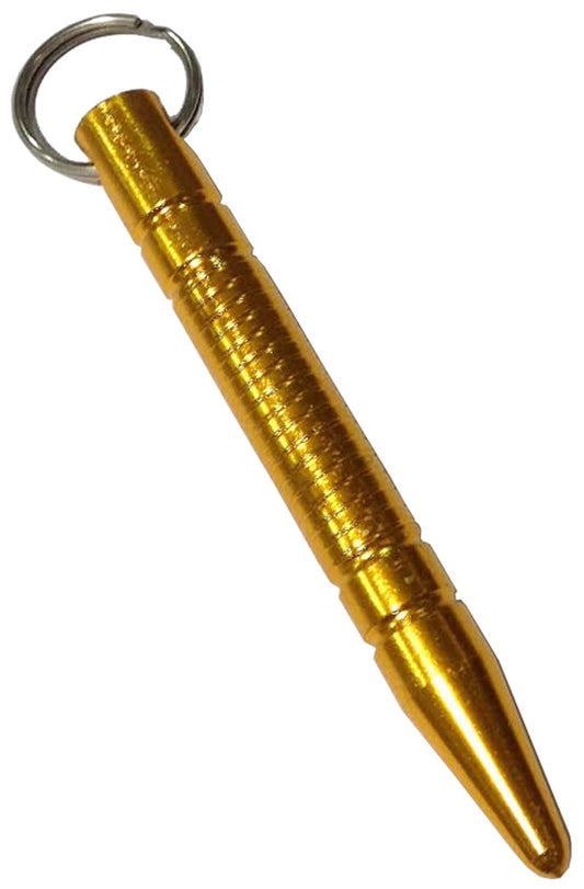 4496 - Gold 5.5" Kubaton Pointed Keychain |86|