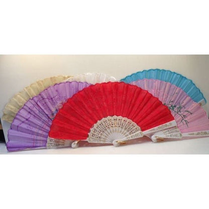449 - Embroidery 1 Dozen Fans Assorted - |10-12/ M-1|
