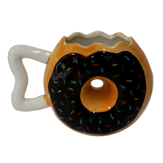 4514 - Set of Four 16 oz Frosted Donut Mug A “Hole” New Way to Enjoy Coffee |4-24|