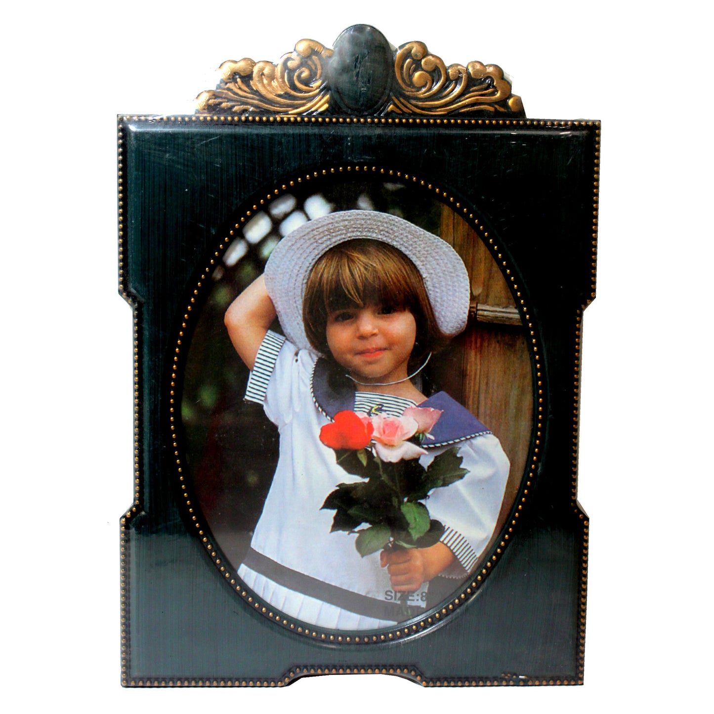 4516 - Oval Blue Green 8x10 Pic Frame - |M-3-T|