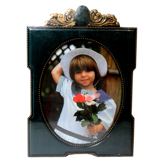 4516 - Oval Blue Green 8x10 Pic Frame - |M-3-T|