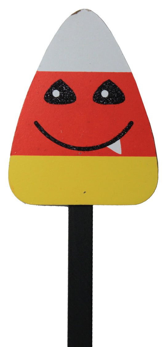 4549 - 12" Candy Corn Wood Garden Pic - |DVD-18 Floor|