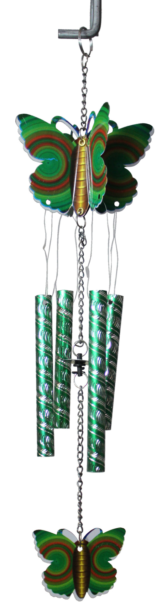4556 - Green Butterfly Laser Windchime |17-30|