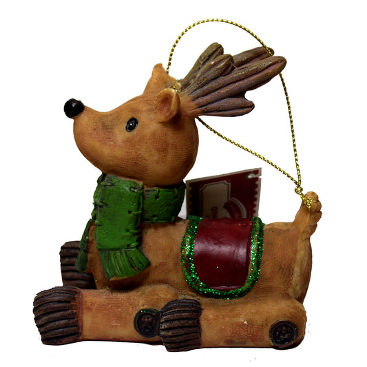 4569 - Reindeer Ornament 3" Sitting - |Pod 2-3|