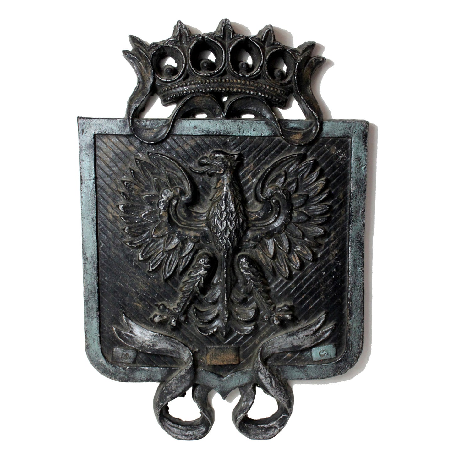 4577 - 12x17 Metal Eagle Crest Plaque - |15-E|