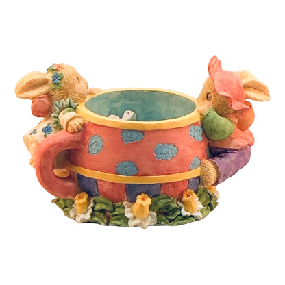 4578 - Watering Can Bunny Trinket Dish - |H-43|