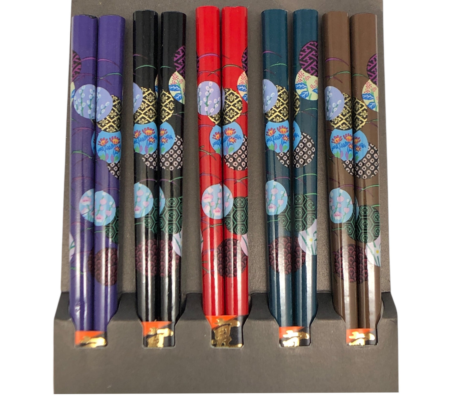 4620 - Set of 5 Colored Chopsticks |22-9| |22-11| |16-24|