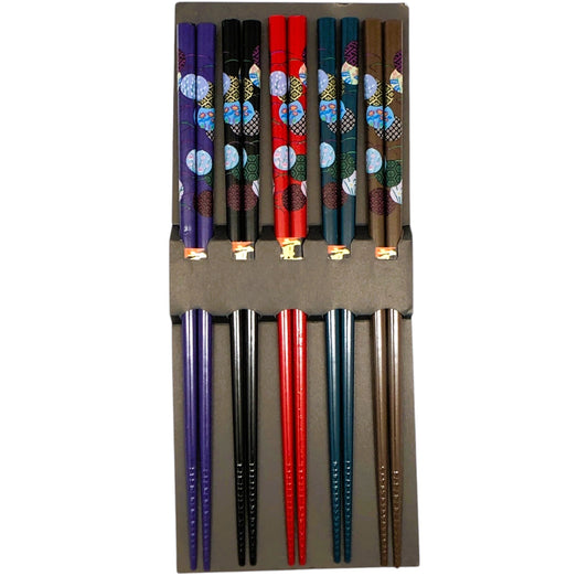 4620 - Set of 5 Colored Chopsticks |22-9| |22-11| |16-24|