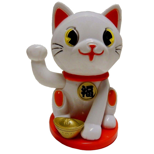 4625 - Solar Fortune Cat White - |BS-27 Garage|