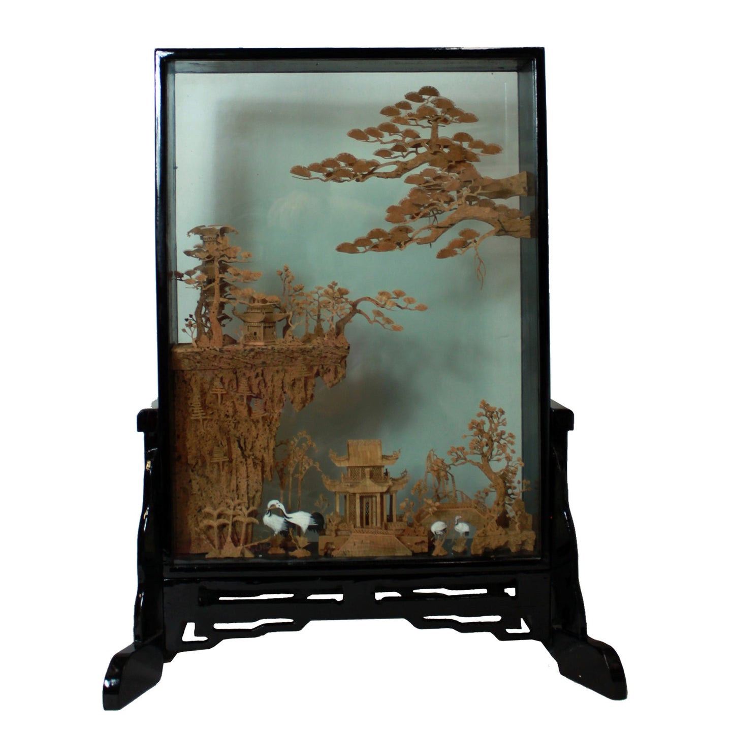 4666 - 24" Black Square - Four Cranes - |Case-07|
