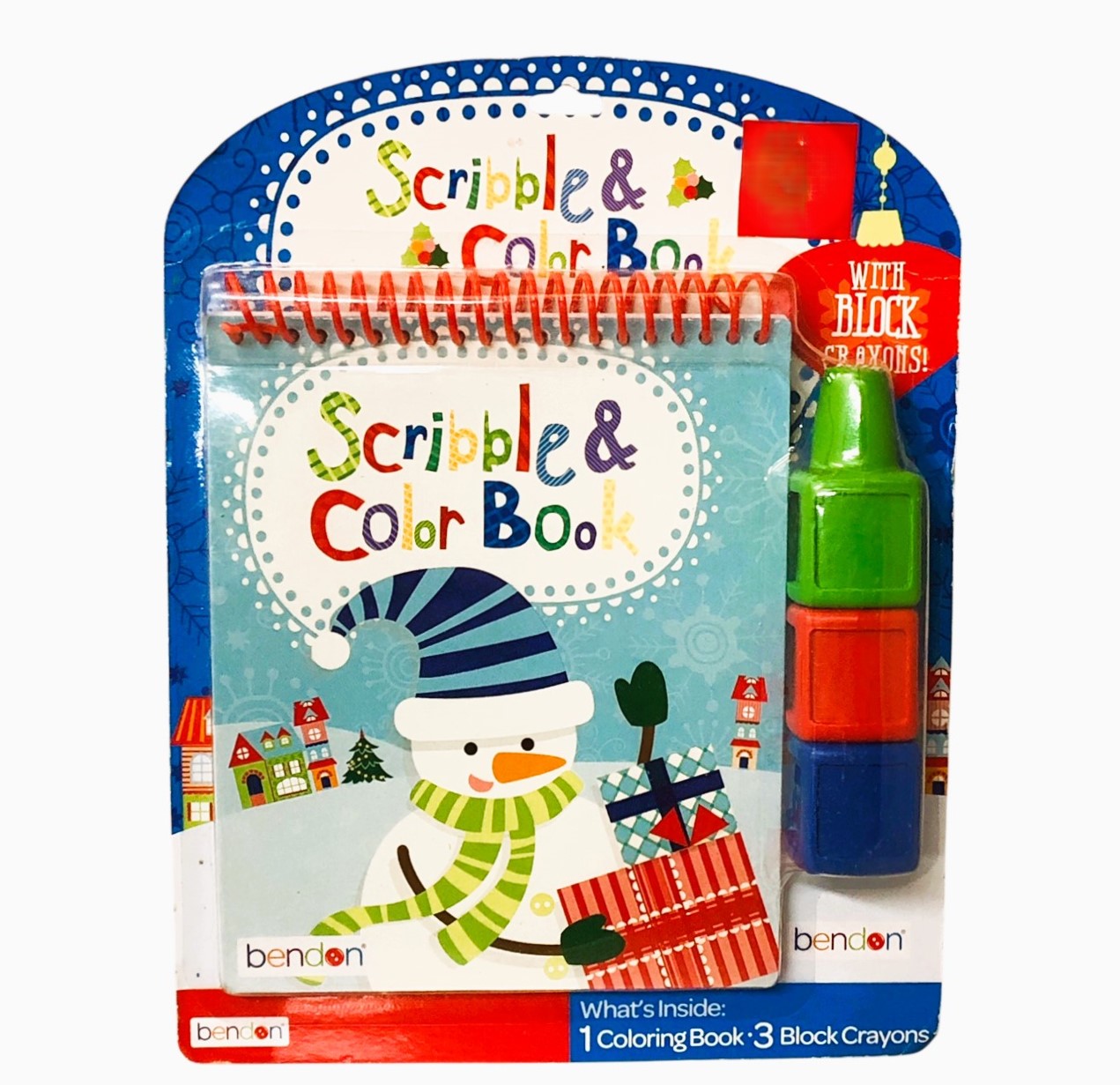 4743 - Scribble & Color Book Snowman 9" Kids Fun |2-16|