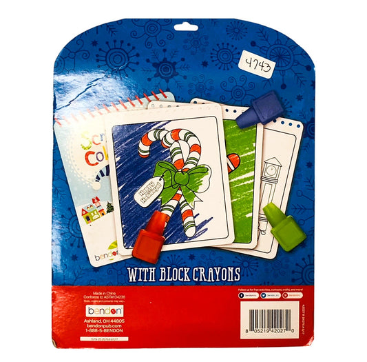 4743 - Scribble & Color Book Snowman 9" Kids Fun |2-16|