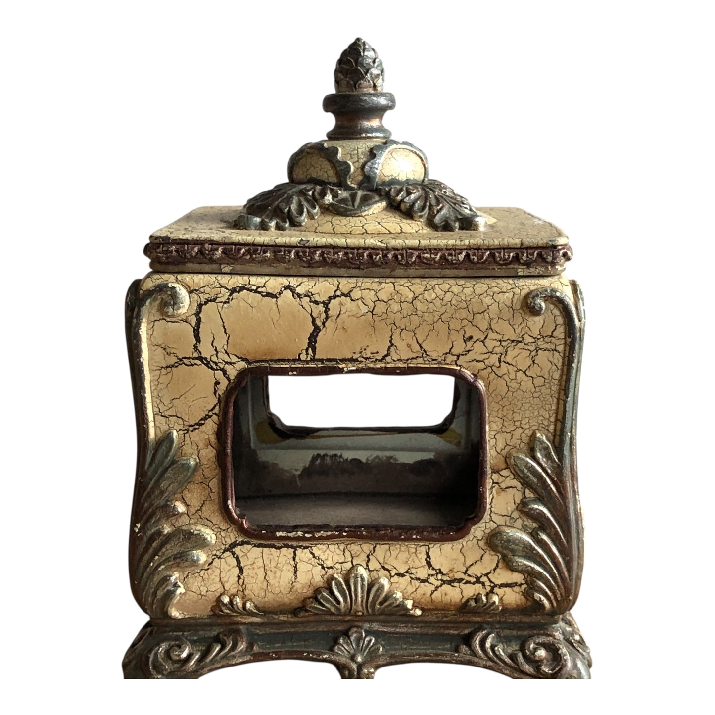 4807 - 4.5" Square Fancy Box w/Lid - |19-19|