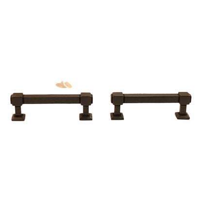 4827 - Set of 2 Liberty 3" Classic Square Pulls Soft Iron |5-6|