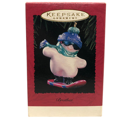 4837 - Set of 4 Hallmark Keepsake Brother Ornaments for Christmas Tree and Holiday Seasonal Decorations | |