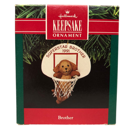 4837 - Set of 4 Hallmark Keepsake Brother Ornaments for Christmas Tree and Holiday Seasonal Decorations | |
