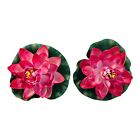 4852 - Pair Pink Floating Lotus Flower - |H-37 Top|