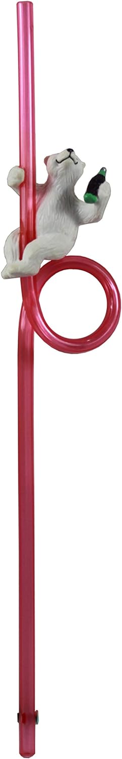 4855 - Coca Cola Swirl Straw Bear - |B-27 Top|