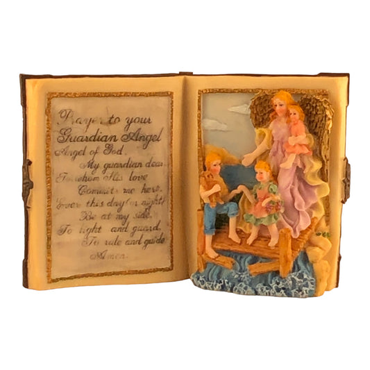 4876 - Guardian Angel Book Plaque - |18-26|