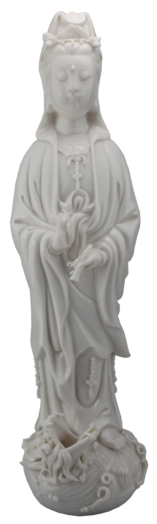 4886 - 11" White Ceramic Quan Yin - |X-46|