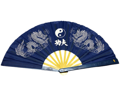 4966 - 13 Fan Blue Dragon Fan Plastic - |25-B|