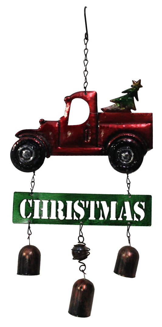 4980 - Red Truck Xmas Windchime - |Chime Wall|