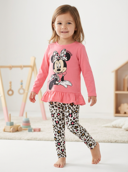 2733 - Minnie Leopard Pants shirt 3T |BHB-14|