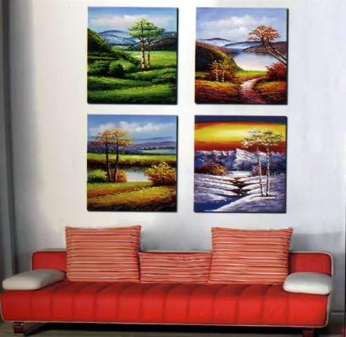 5020 - 4 Piece Oil Painting - |M-4 Top|