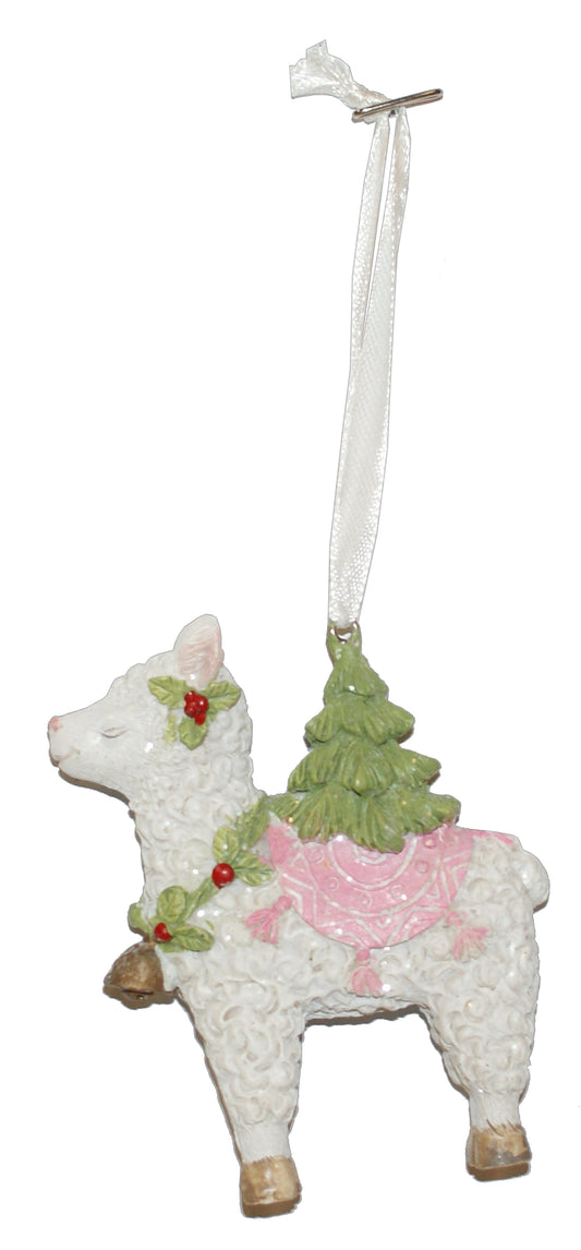 5035 - Llama w/Christmas Tree Ornament - |22-11|