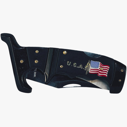 5057 - 8 1/2" American Flag Folding Knife |93|