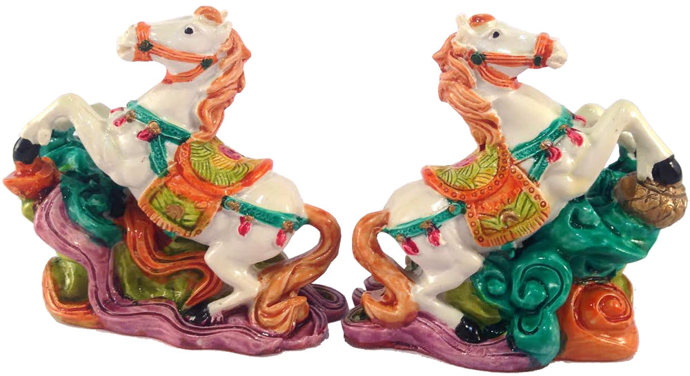 5066 - Set of Two 2.5" Color Horses - Rearing - |Z-11|