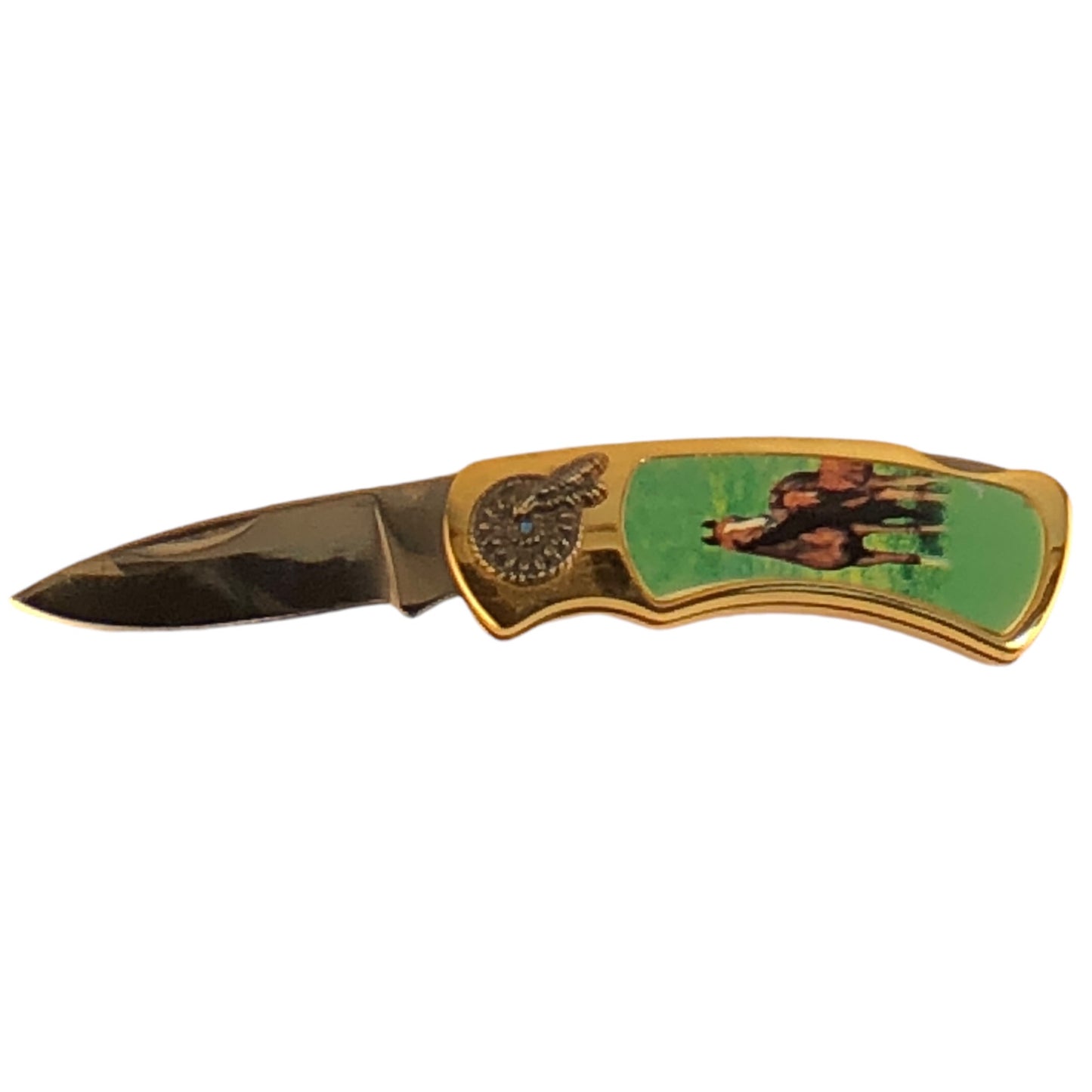 5072 - Double Horse Pocket Knife Gift - |101|