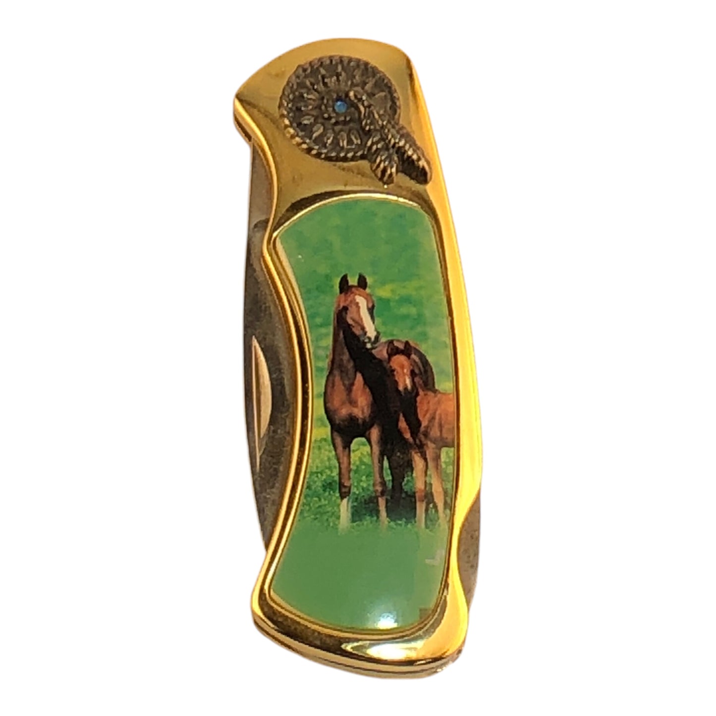 5072 - Double Horse Pocket Knife Gift - |101|