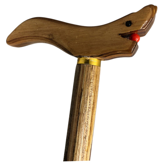 5102 - Hardwood Dragon Head Cane - Store  1-F : SG  - COOL BEANS