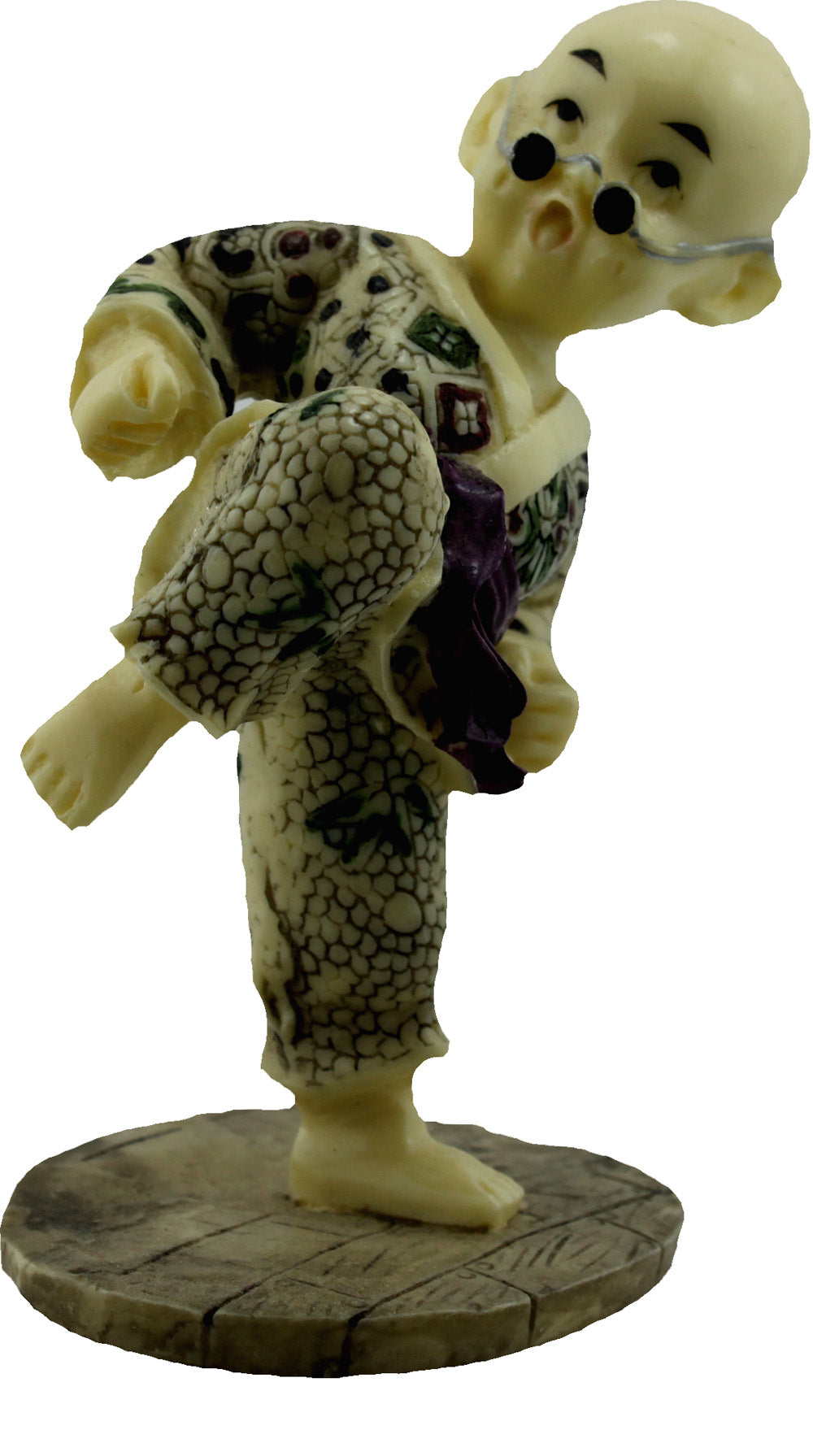 5122 - 4" Faux Ivory Buddha Boy - Knee - |X-62|