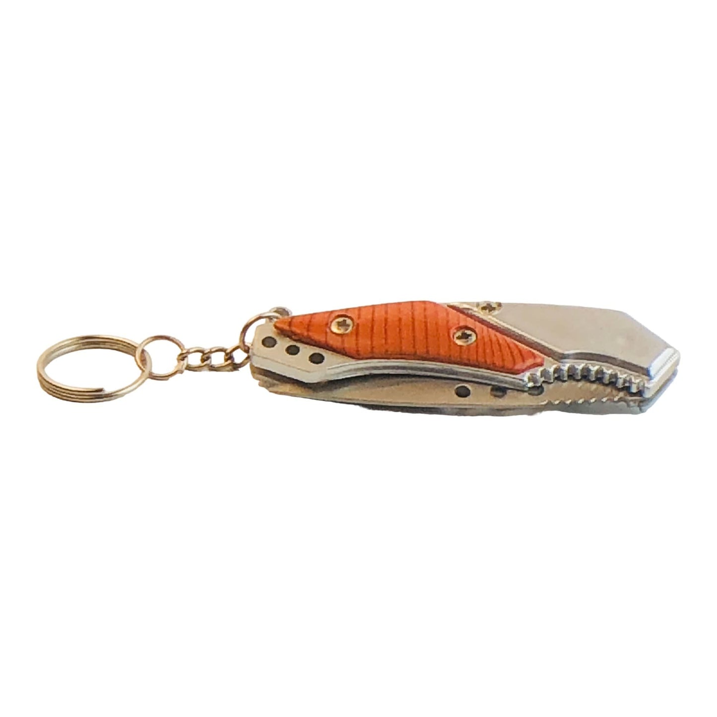 515 - Orange 3 Hole Knife Keychain - |DVD-40|